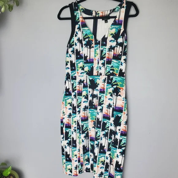 Nicole by Nicole Miller palm tres dress, small - Picture 1 of 12